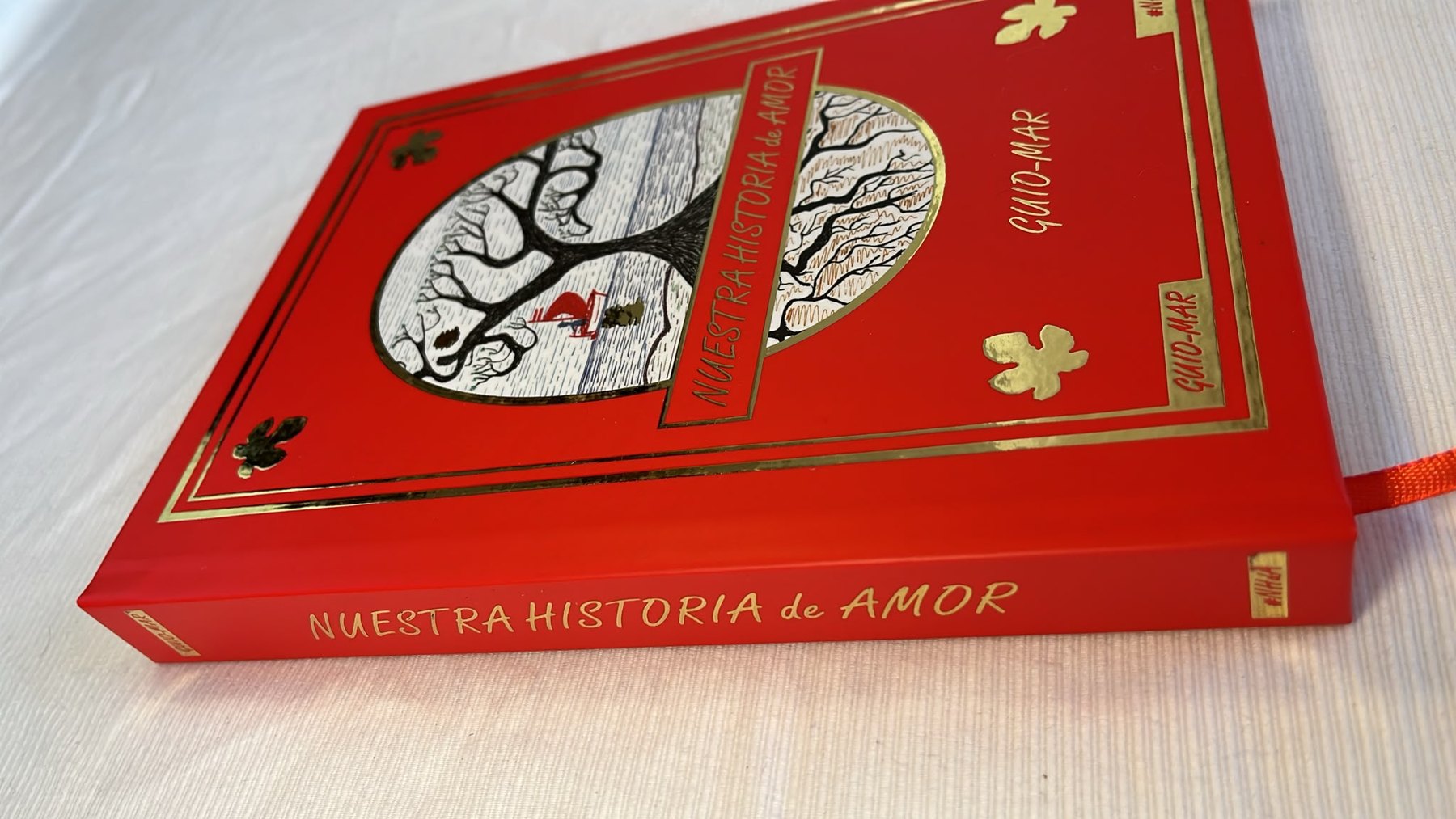 Detalle del lomo del libro